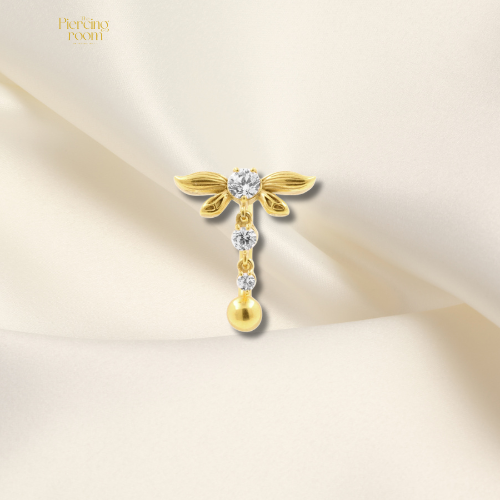 La Libelle Dangle navel barbell