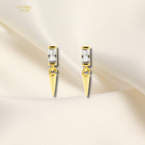 Zirconia Spike Dangle